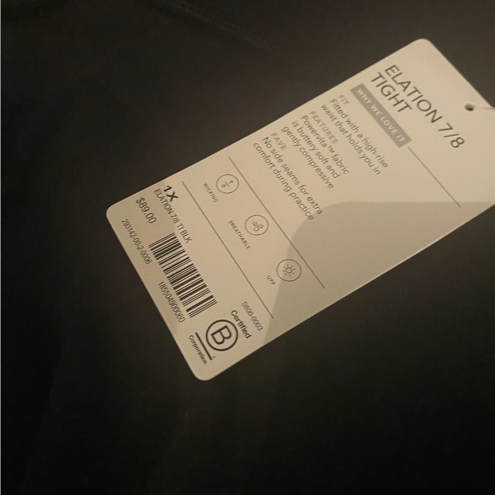 Athleta Elation 7/8 Tight // Black #293142 - Picture 11 of 16